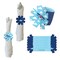 Big Dot of Happiness Taking Flight - Airplane - Vintage Plane Baby Shower or Birthday Party Paper Napkin Holder - Napkin Rings - Set of 24